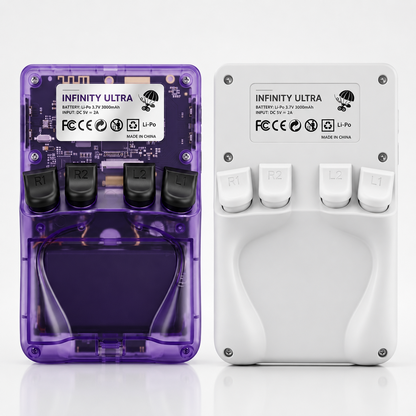 Infinity Ultra handheld gaming console rear view